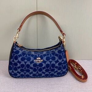 Coach Teri Shoulder Bag Denim